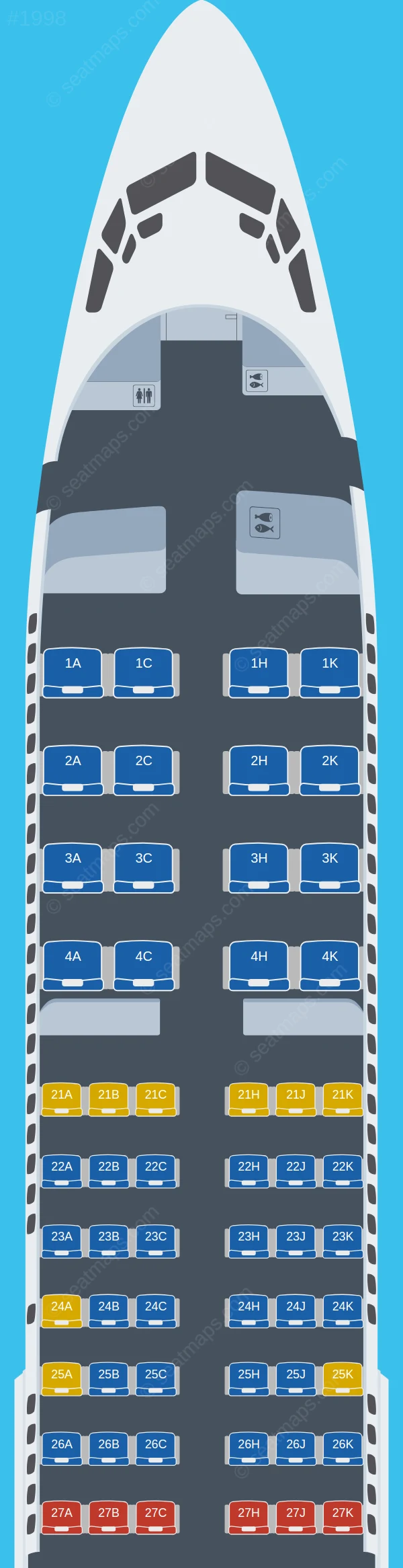 El Al Boeing 737-800 V.1 seatmap preview
