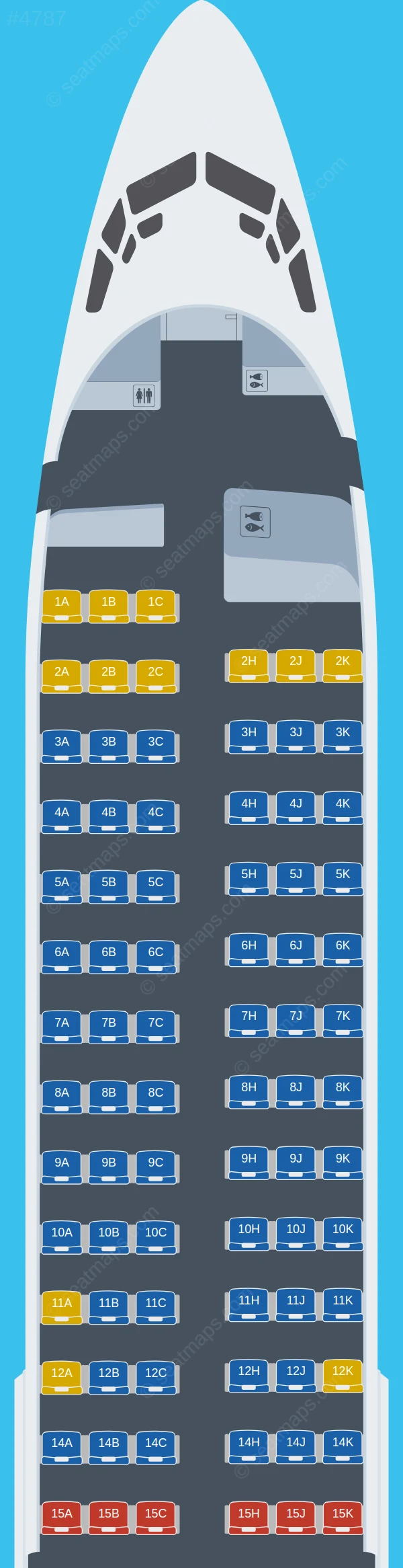 Nok Air Boeing 737-800 seatmap preview