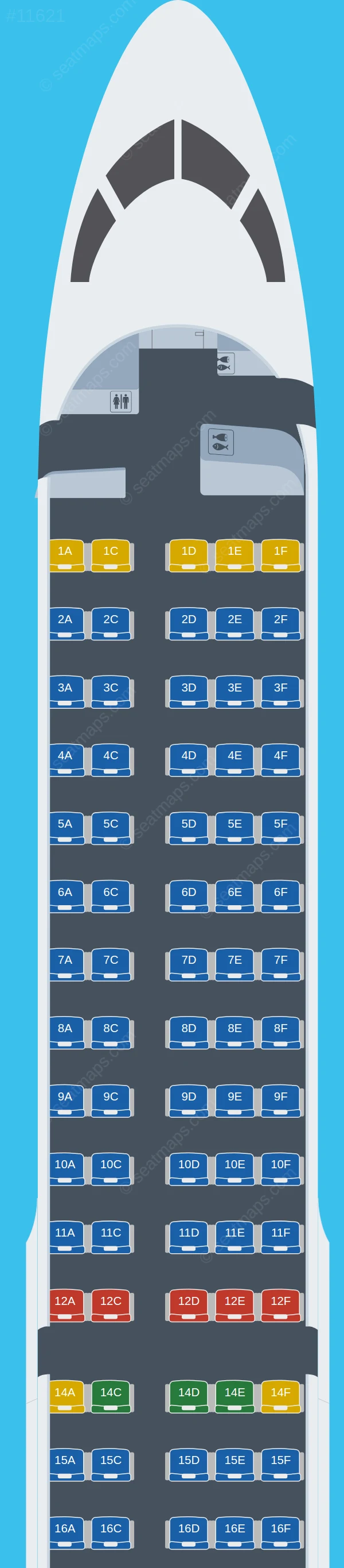 airBaltic Airbus A220-300 V.2 seatmap preview