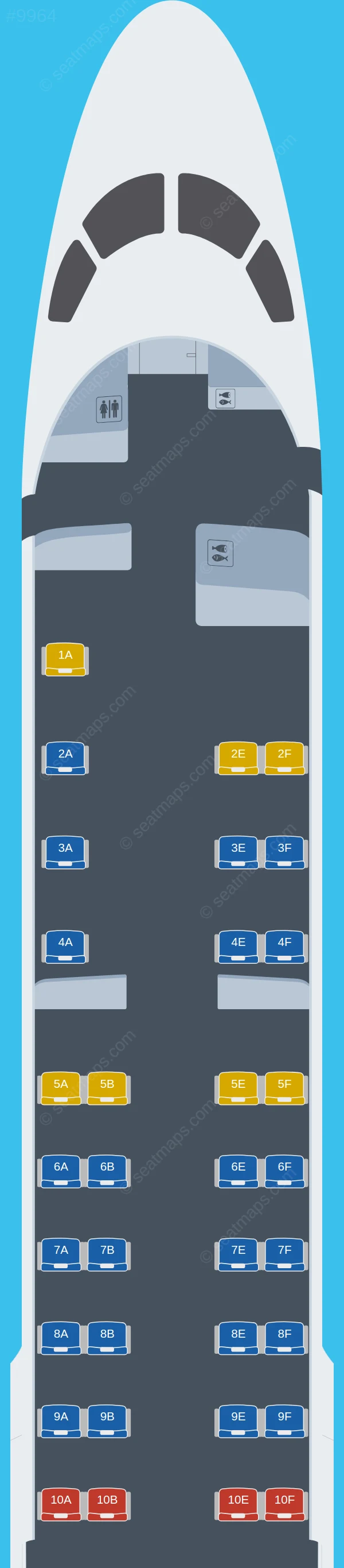 Alliance Airlines Embraer E190 V.2 seatmap preview