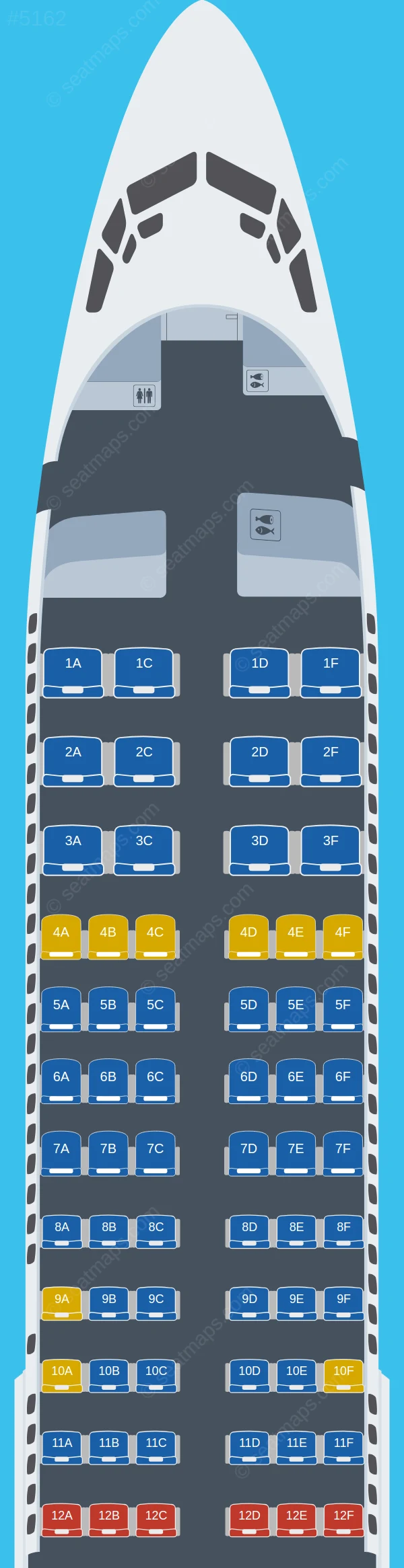 WestJet Boeing 737-800 V.1 seatmap preview