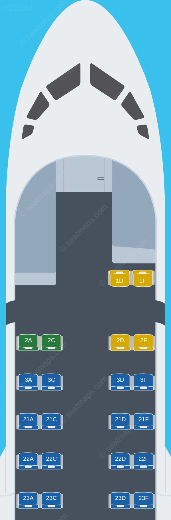 Pakistan International Airlines - PIA ATR 42-500 seatmap preview