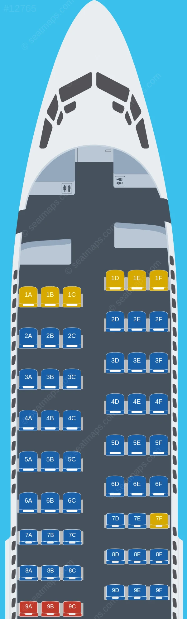 Southwest Airlines Boeing 737-700 seatmap preview