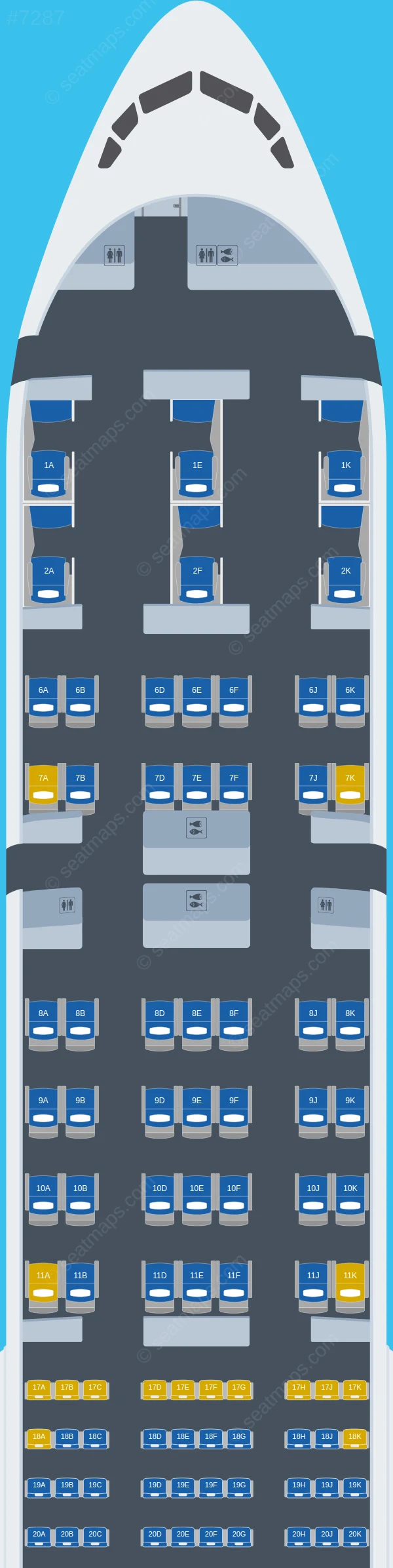 Emirates Boeing 777-300ER V.5 seatmap preview