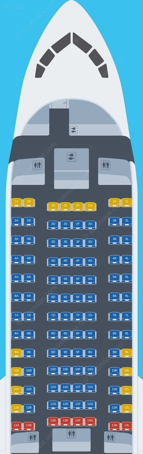 UTair Boeing 767-200ER seatmap preview