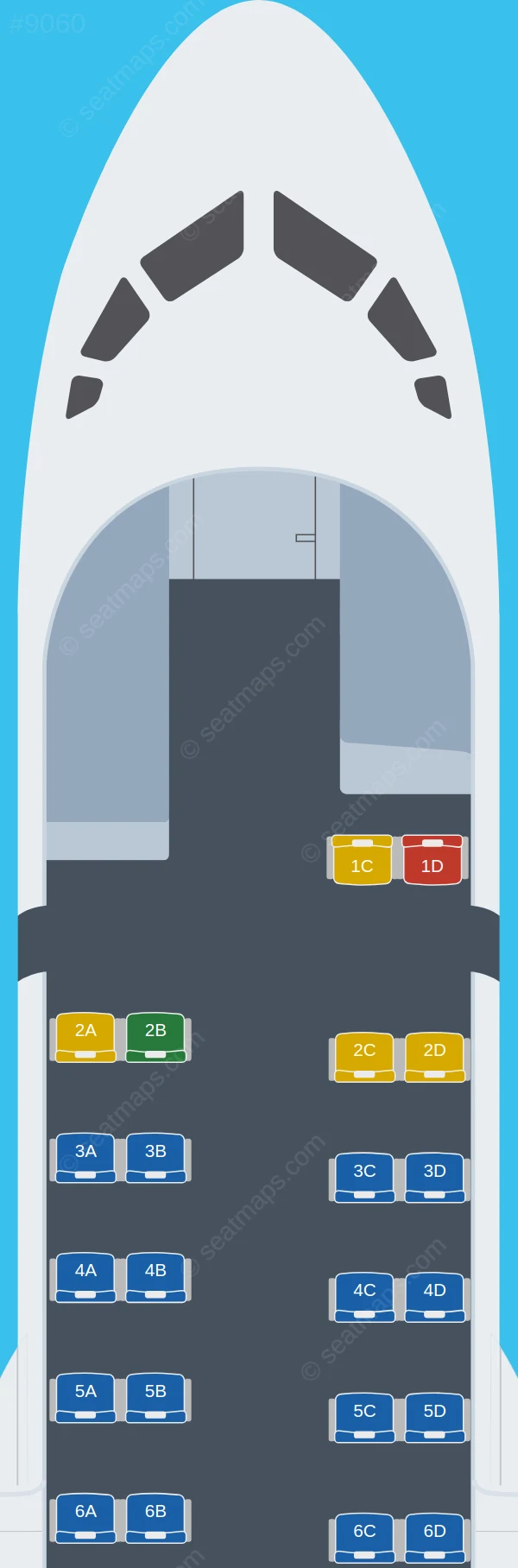 Japan Airlines - JAL ATR 42-600 seatmap preview