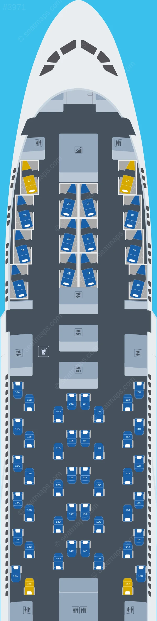 British Airways Airbus A380-800 seatmap preview