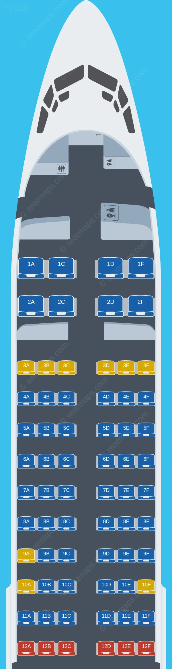 Ruili Airlines Boeing 737-800 V3 seatmap preview