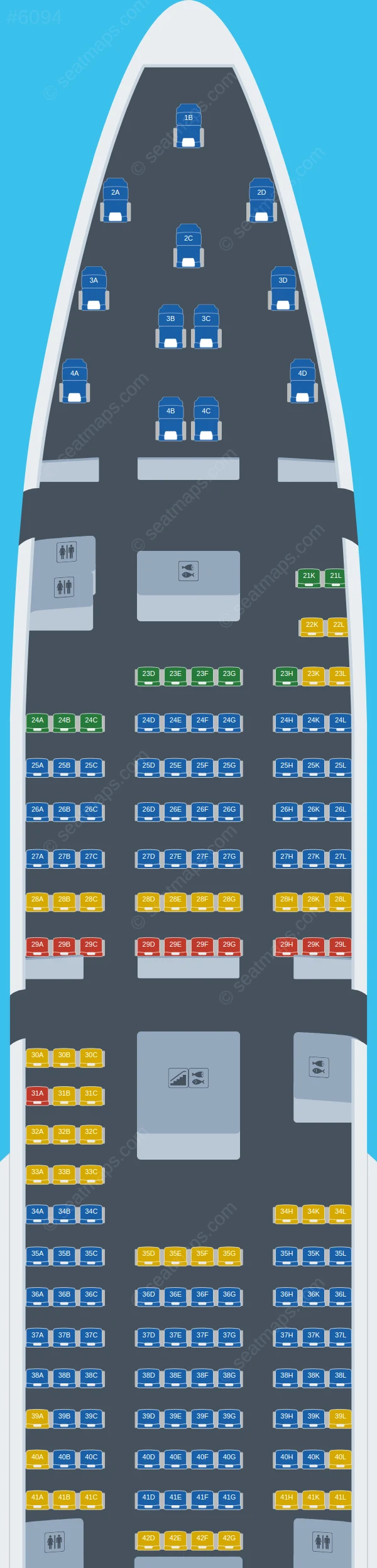 Rossiya Boeing 747-400 V.3 seatmap preview
