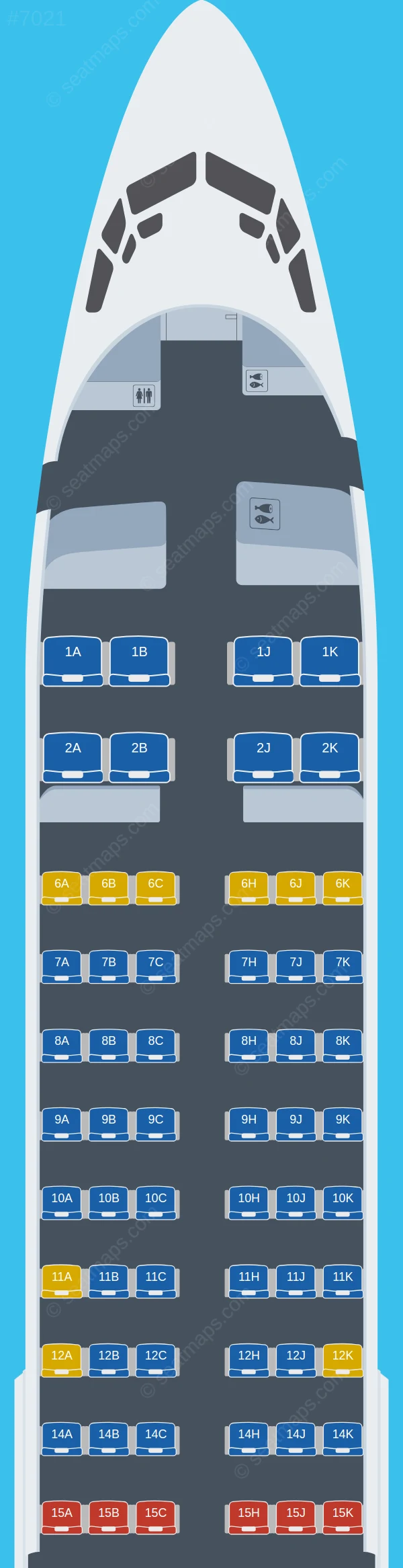 Mandarin Airlines Boeing 737-800 V.2 seatmap preview