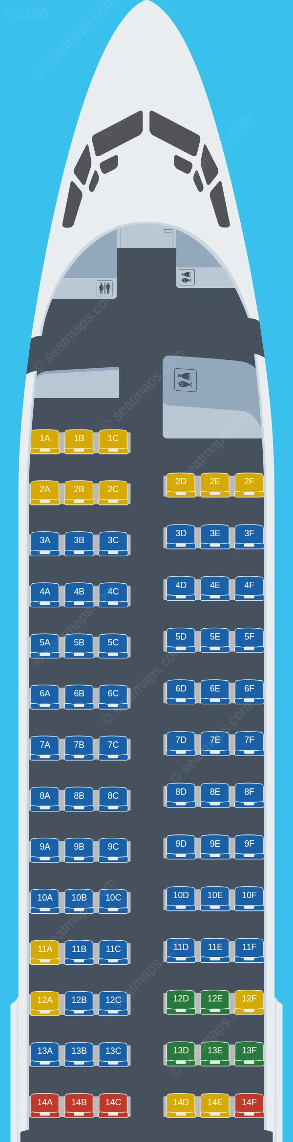 Pobeda Boeing 737-800 seatmap preview