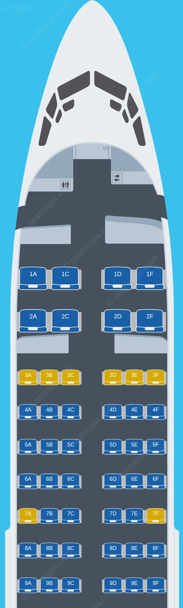 Ruili Airlines Boeing 737-700 V.2 seatmap preview