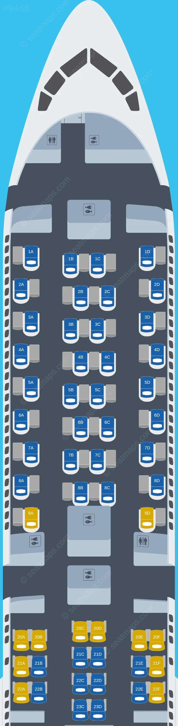 Delta Boeing 767-400ER seatmap preview