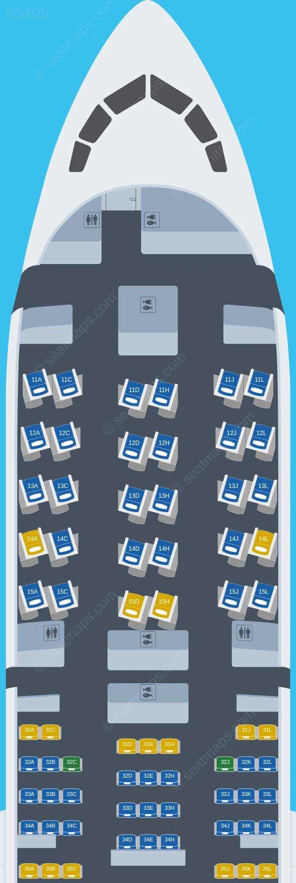 Air China Boeing 787-9 seatmap preview