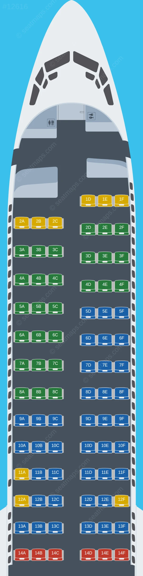 Air Canada Boeing 737 MAX 8 V.2 seatmap preview