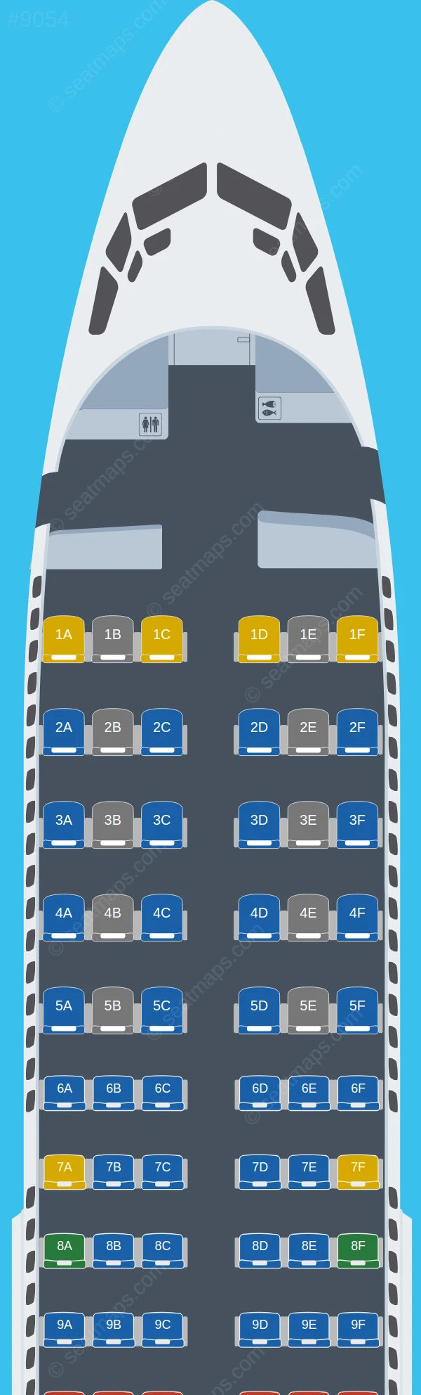 GOL Linhas Aereas Boeing 737-700 V.2 seatmap preview