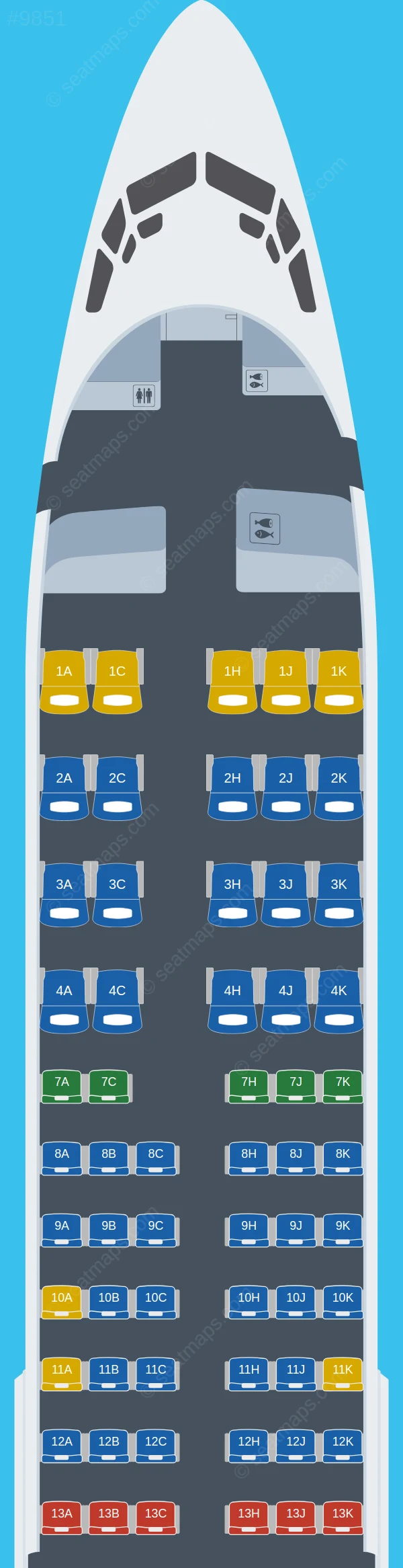 Japan Airlines - JAL Boeing 737-800 V.2 seatmap preview