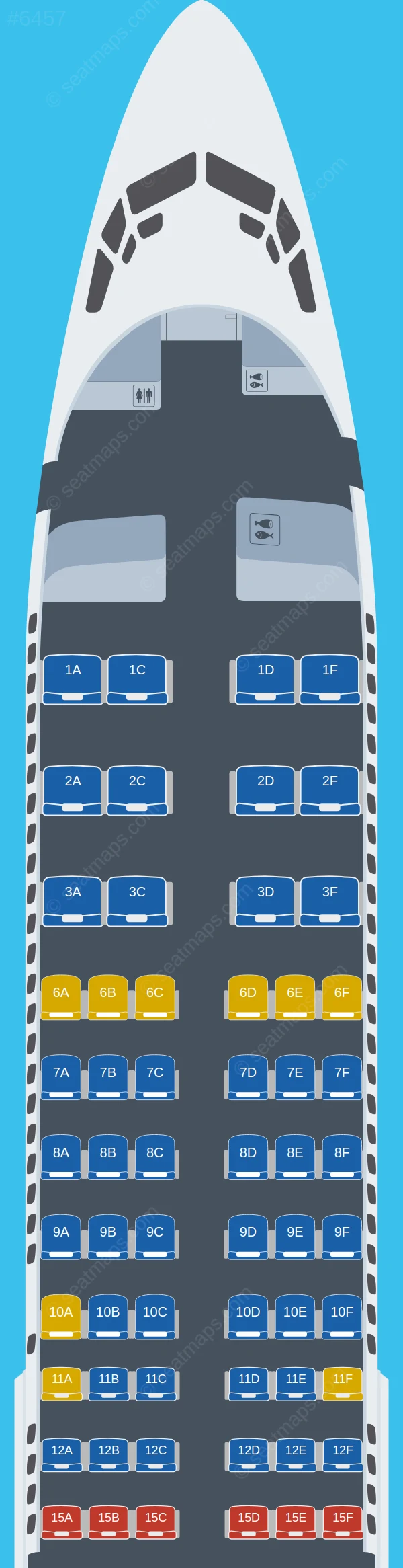 Alaska Airlines Boeing 737-800 V.1 seatmap preview