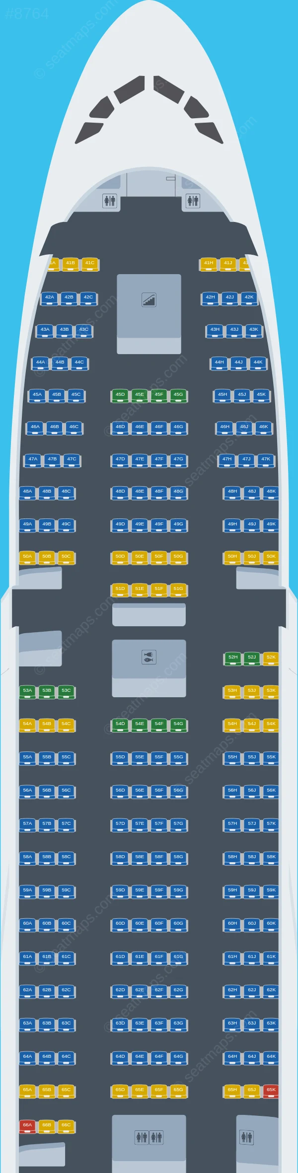 Emirates Airbus A380-800 V.8 seatmap preview