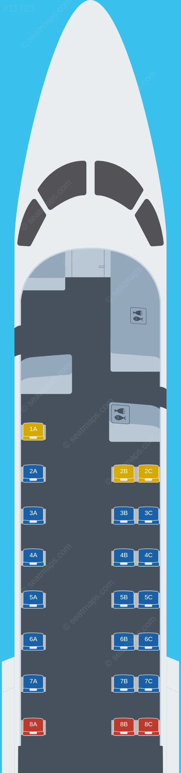 Señor Air Embraer ERJ 135 seatmap preview