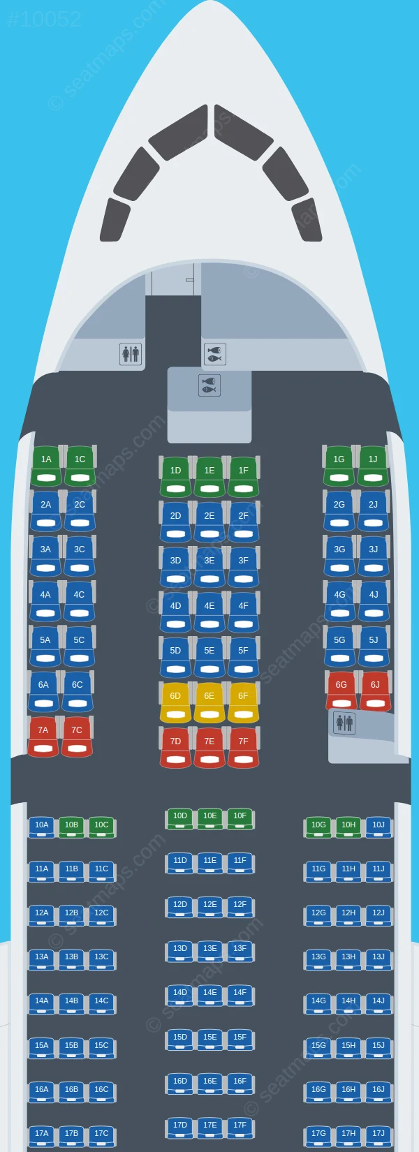 TUI fly Nordic Boeing 787-8 seatmap preview