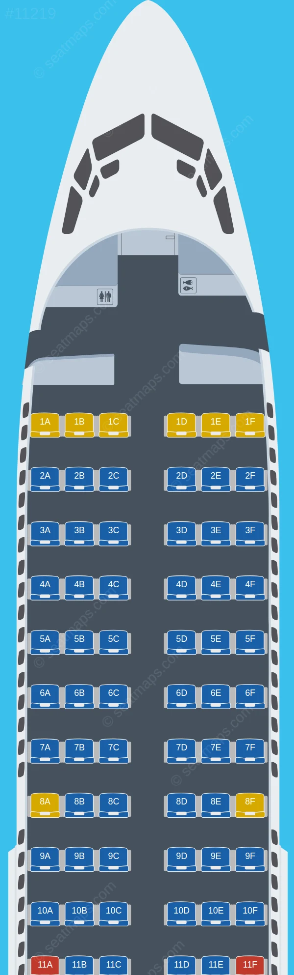 Bahamasair Boeing 737-700 V.2 seatmap preview