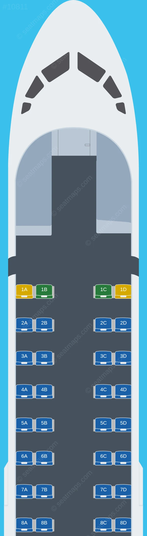 Sky Express ATR 72-600 seatmap preview