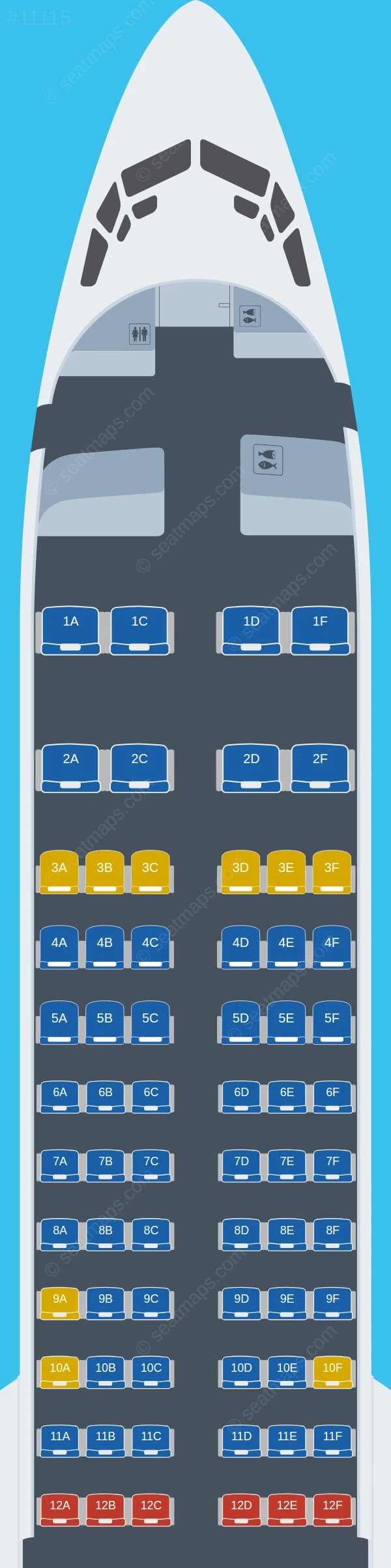 Virgin Australia Boeing 737 MAX 8 V.1 seatmap preview