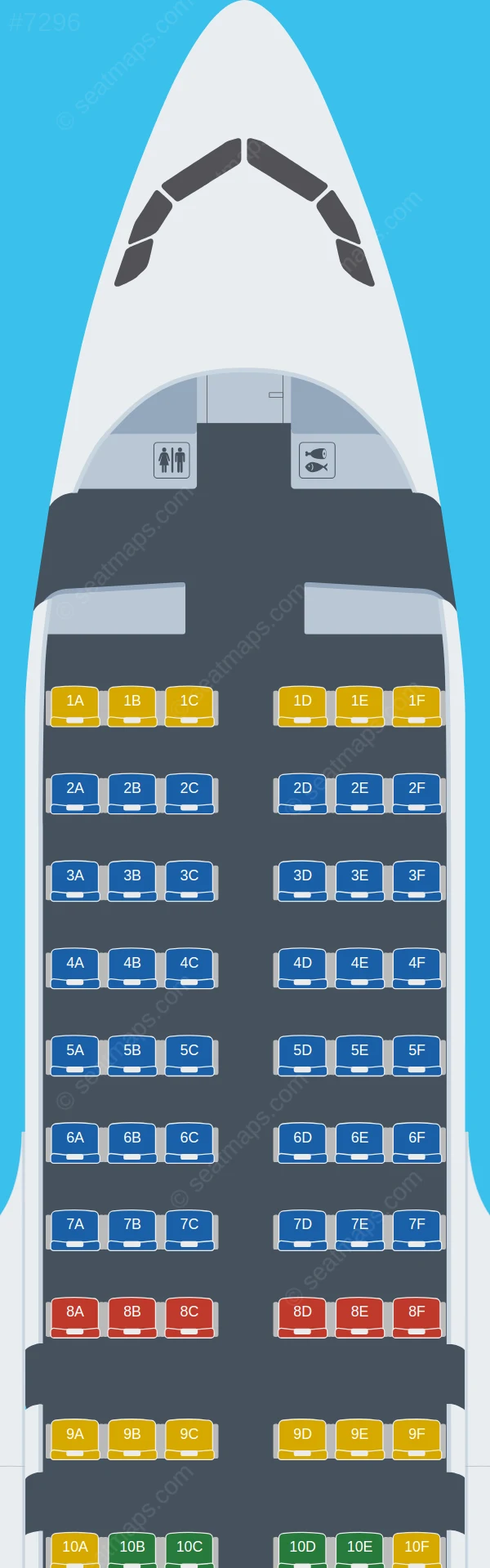 Eurowings Airbus A319-100 V.1 seatmap preview