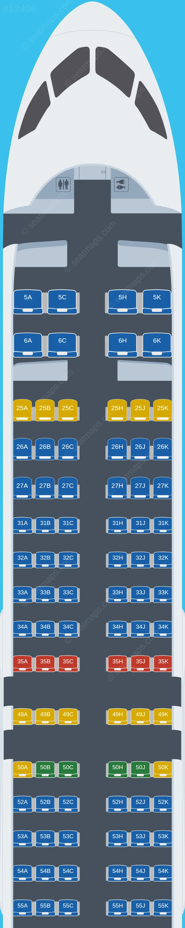 China Southern COMAC C919 seatmap preview