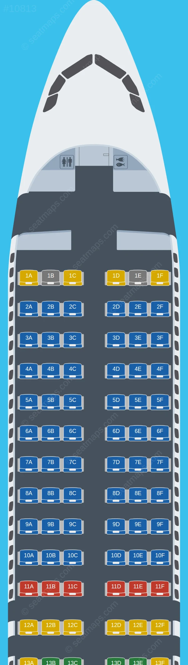 Aer Lingus Limited Airbus A320neo seatmap preview