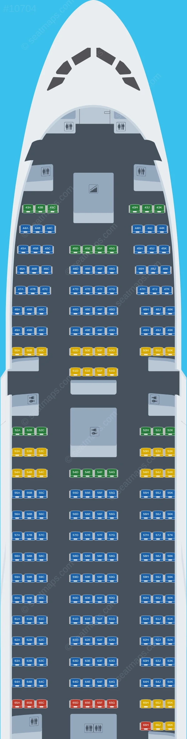 Emirates Airbus A380-800 V.6 seatmap preview