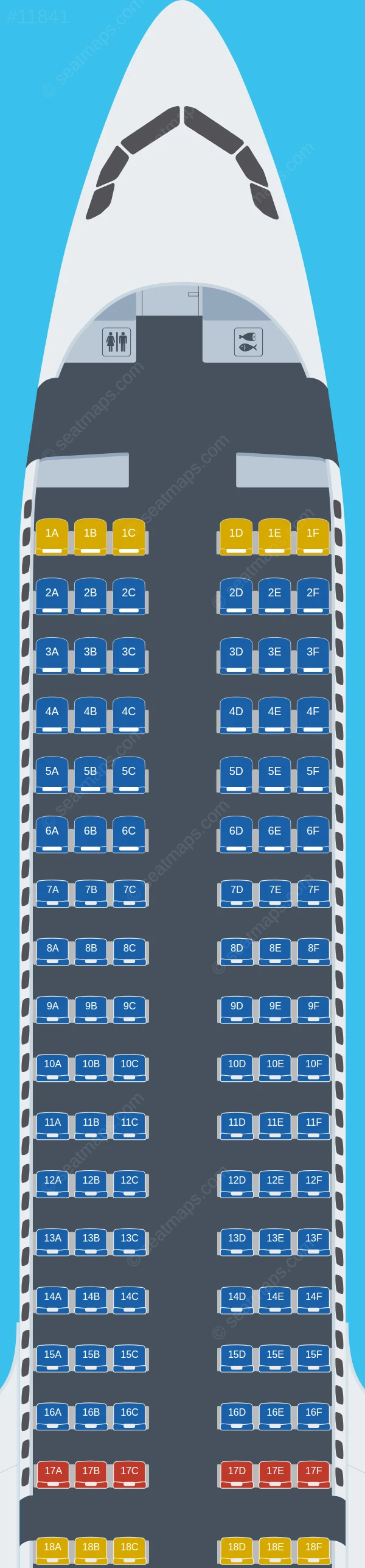 Condor Airbus A321neo seatmap preview