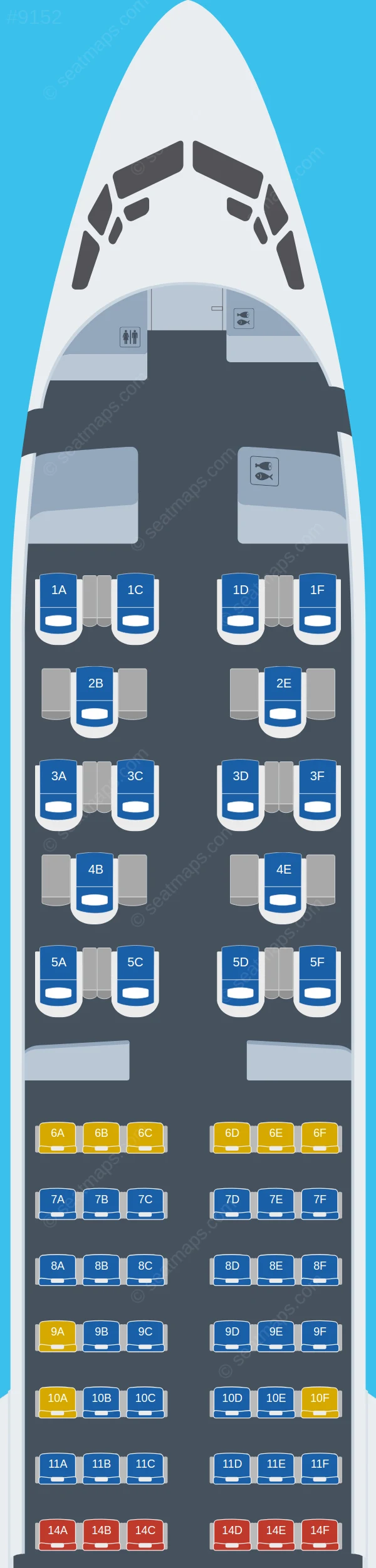 Flydubai Boeing 737 MAX 9 seatmap preview