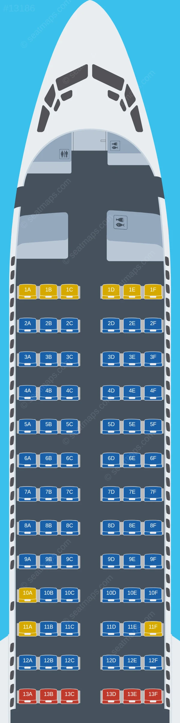 Tarom Boeing 737 MAX 8 seatmap preview