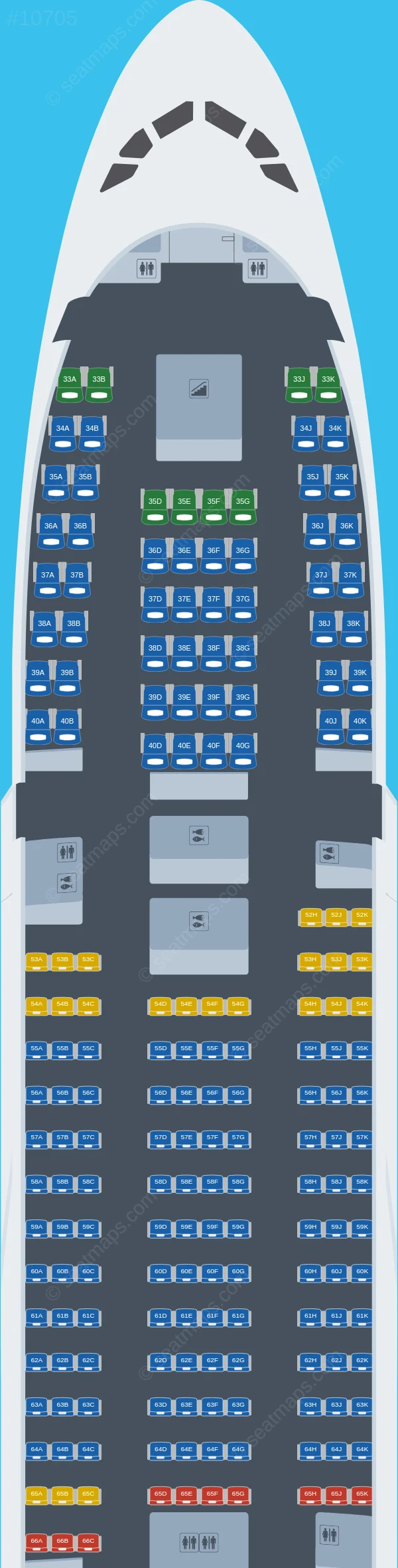 Emirates Airbus A380-800 V.1 seatmap preview
