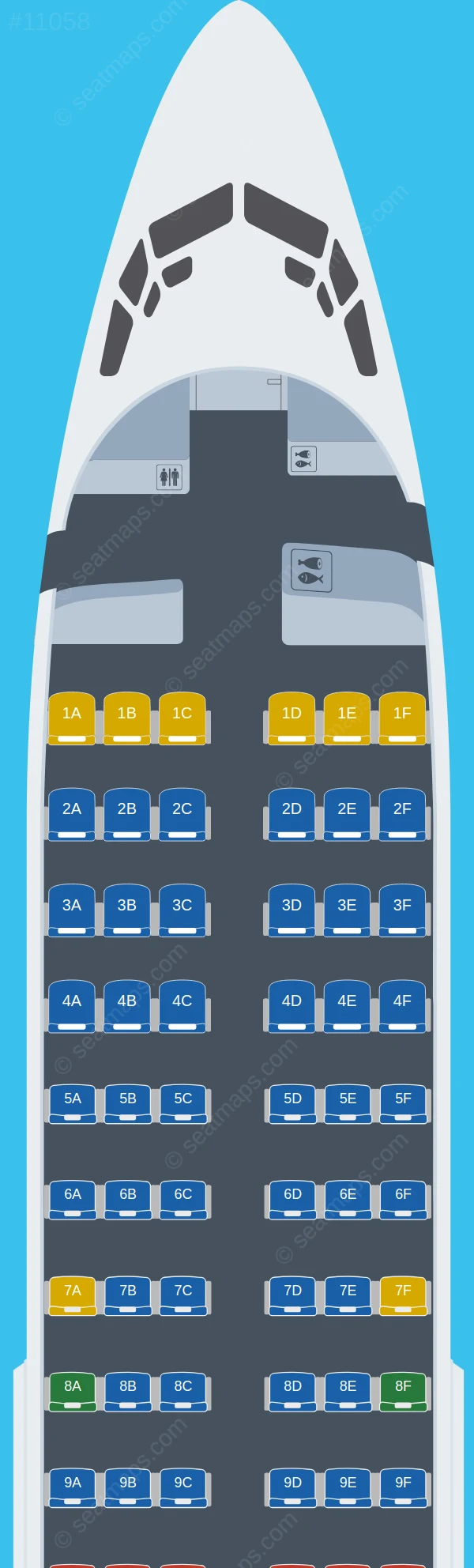 Virgin Australia Boeing 737-700 V.1 seatmap preview