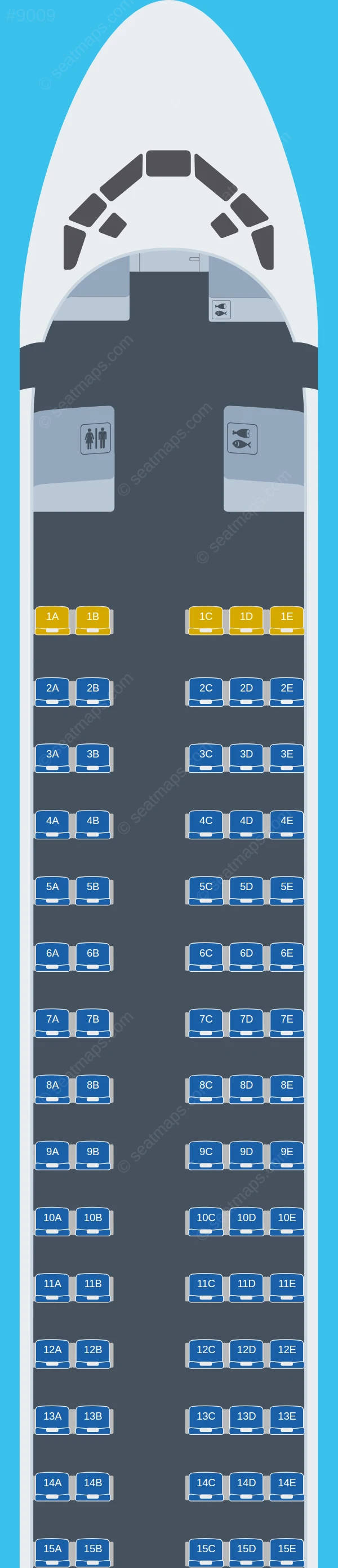 Airfast Indonesia McDonnell Douglas MD-83 seatmap preview
