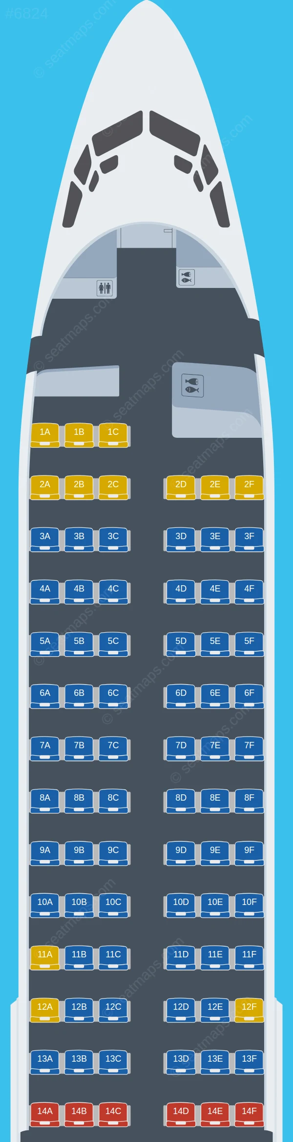 Belavia Boeing 737-800 seatmap preview