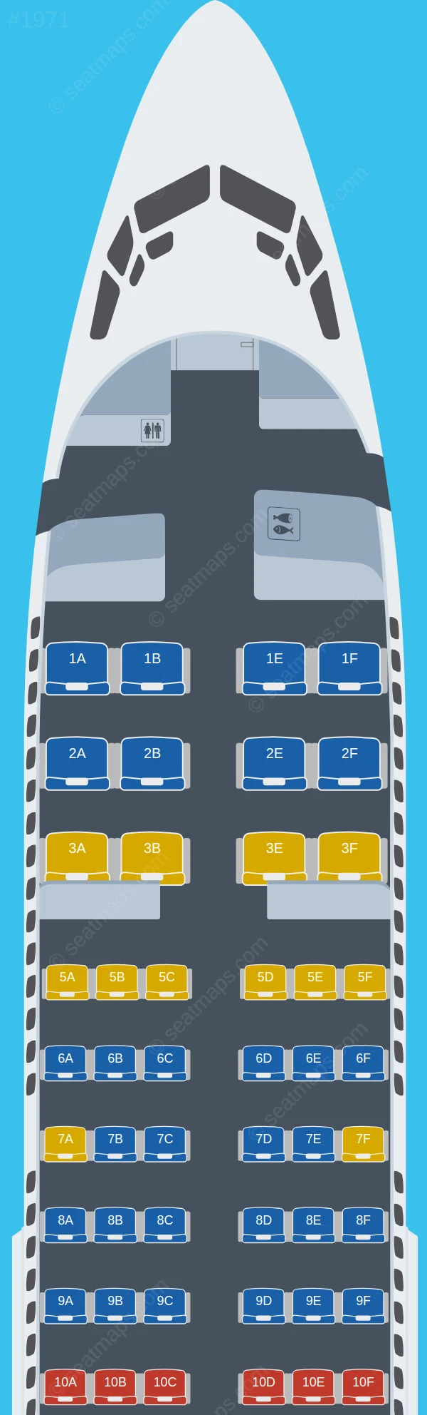 Copa Airlines Boeing 737-700 V.1 seatmap preview