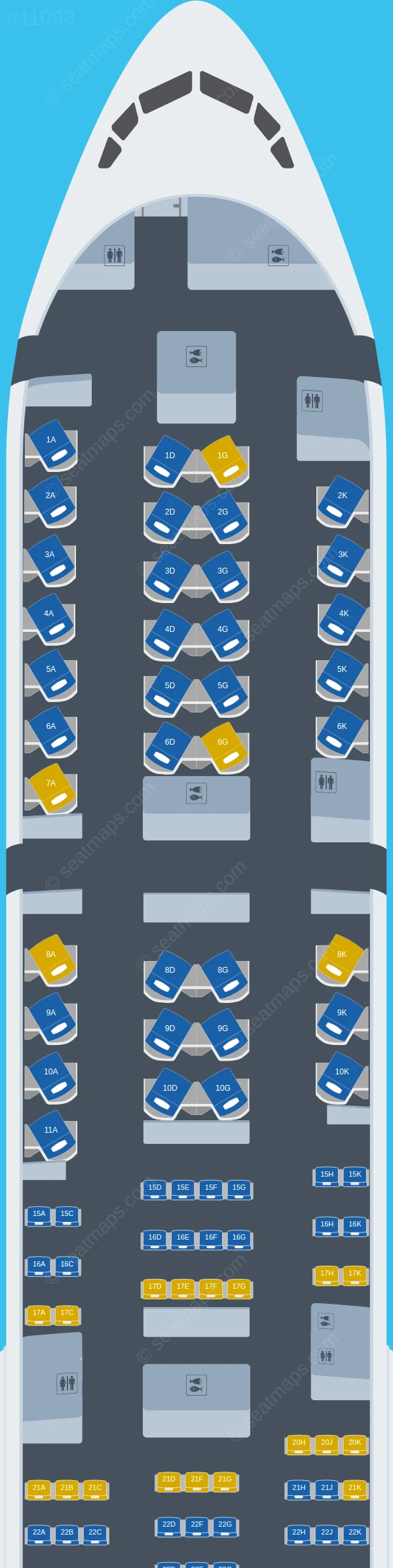 Qatar Airways Boeing 777-300ER V.5 seatmap preview