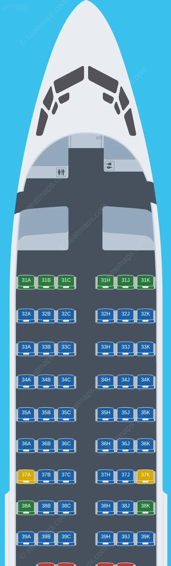Lucky Air Boeing 737-700 V.4 seatmap preview