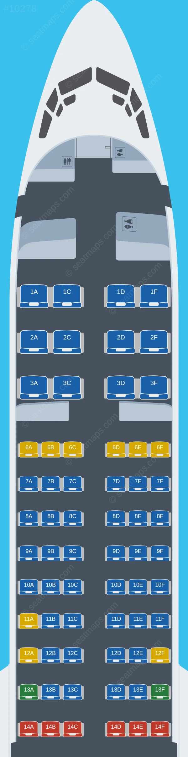 Flydubai Boeing 737 MAX 8 V.2 seatmap preview