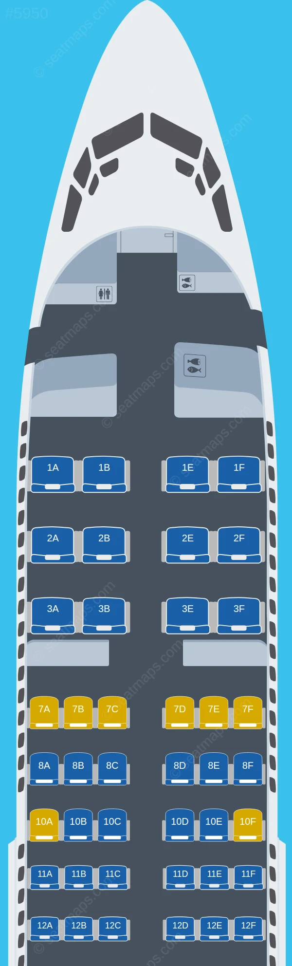 United Boeing 737-700 seatmap preview
