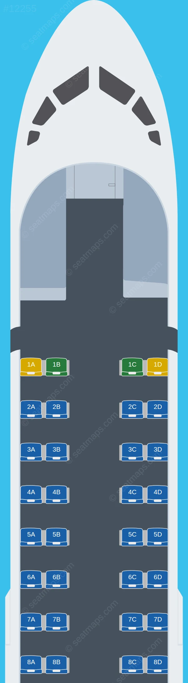 Vietnam Airlines ATR 72-500 V.2 seatmap preview