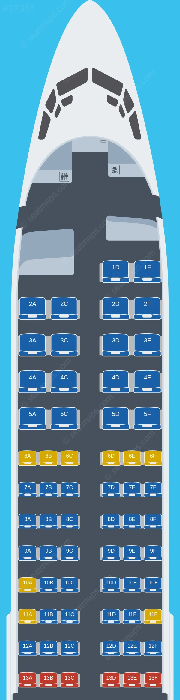 Georgian Airways Boeing 737-800 V.2 seatmap preview