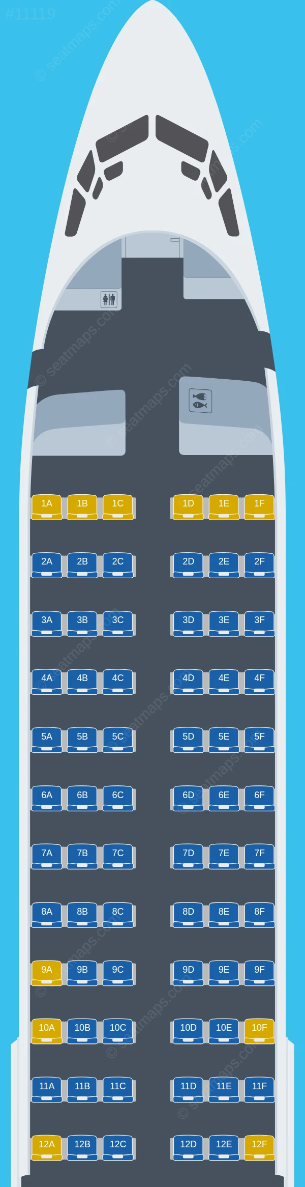 Solaseed Air Boeing 737-800 V.2 seatmap preview