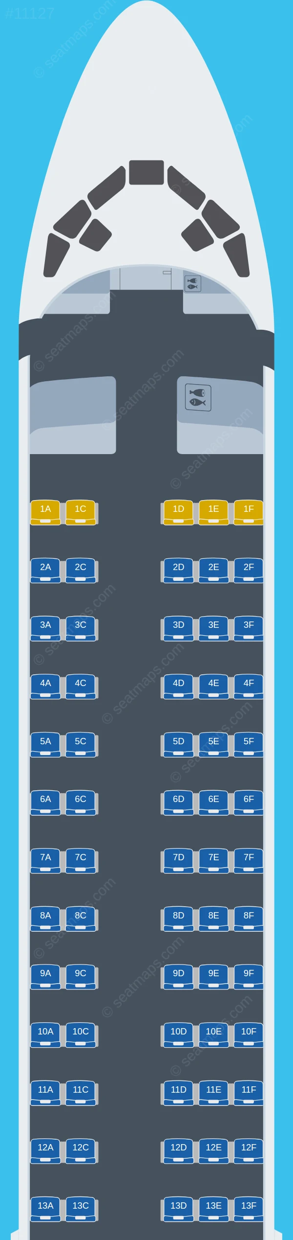 National Jet Systems Boeing 717-200 V.1 seatmap preview