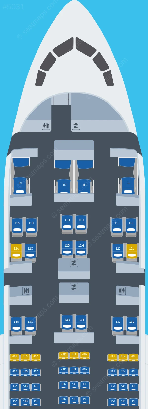 XiamenAir Boeing 787-8 seatmap preview