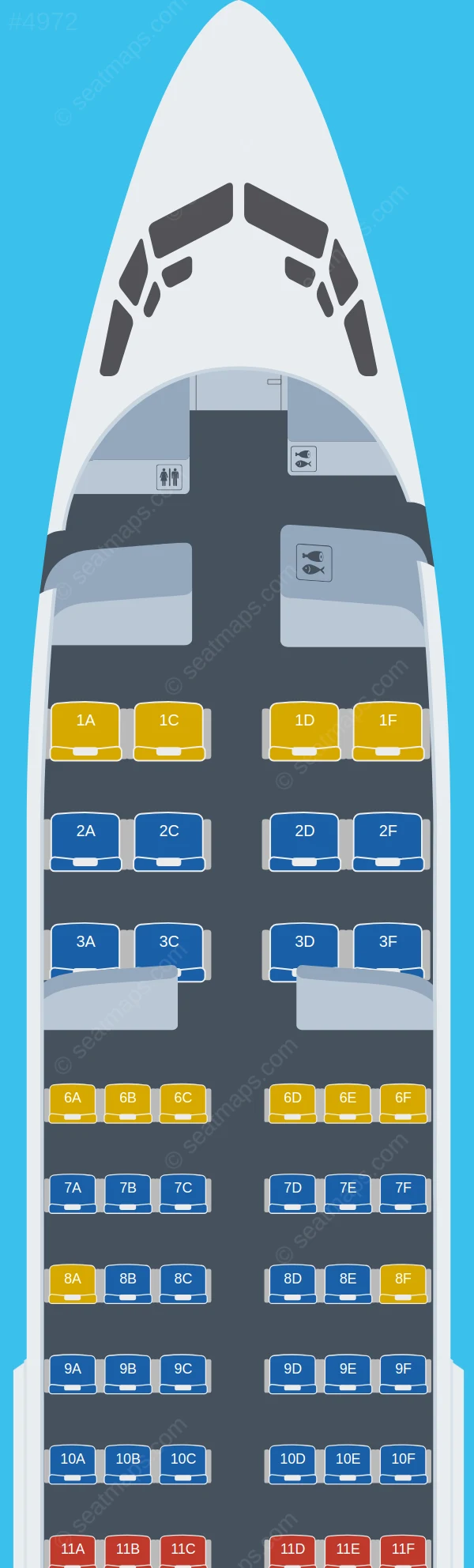 Regent Airways Boeing 737-700 seatmap preview